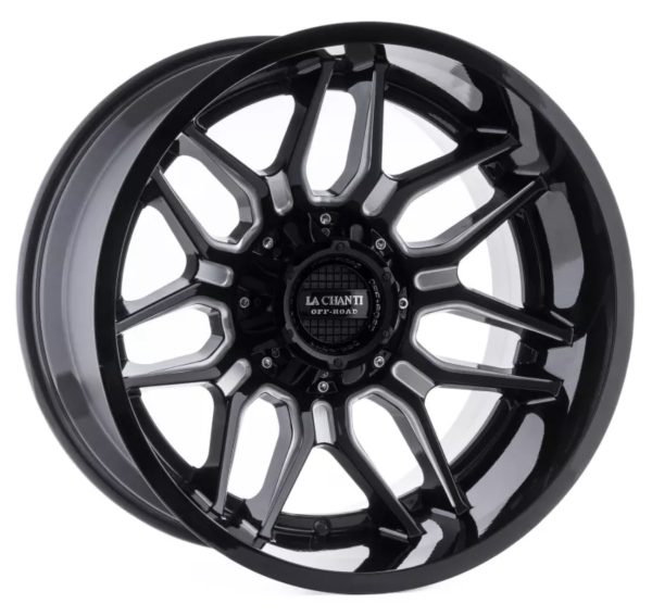 La Chanti LC-OF13 Glanzschwarz gefräst 20x12 6x5.3 6x5.5
